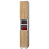 Schuhschrank Gados Honigeiche Dekor B: 30 cm - Honigeiche/Anthrazit, MODERN, Holzwerkstoff (30/178/33cm) - MID.YOU