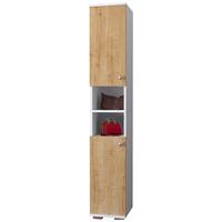 Schuhschrank Gados Honigeiche Dekor B: 30 cm - Honigeiche/Anthrazit, MODERN, Holzwerkstoff (30/178/33cm) - MID.YOU