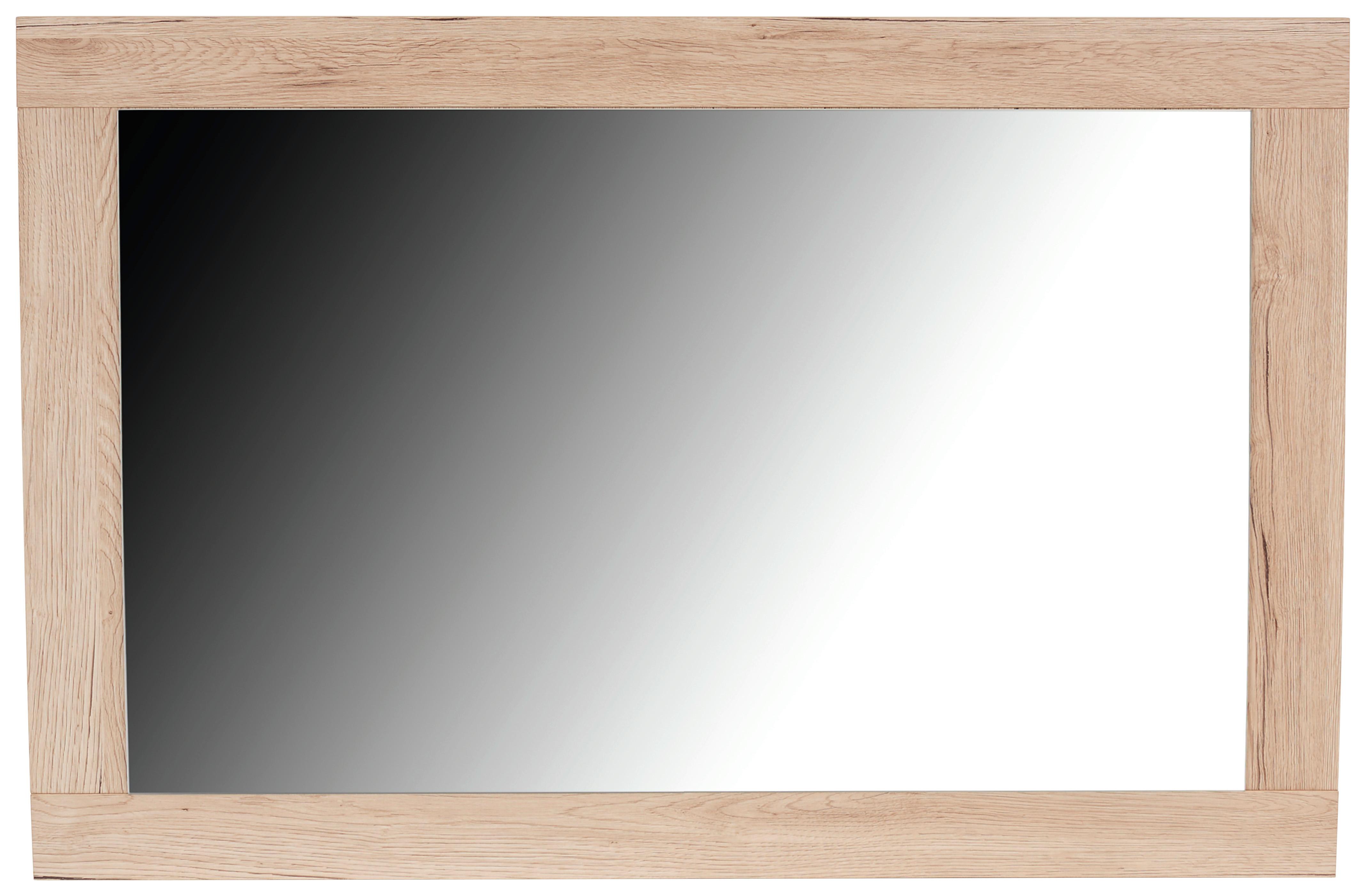 Nástenné Zrkadlo Malta - farby duba, Moderný, kompozitné drevo (95/68/2,1cm)