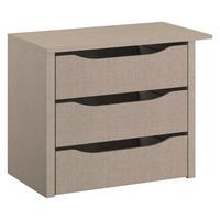 SADA ZÁSUVIEK PRÍSLUŠENSTVO K BENSHEIM - sivá, kompozitné drevo (66/57/45cm)