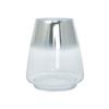 Vase Saigon Bauchig Glas Silber H: 18,5 Cm - Silberfarben, Design, Glas (16/18,5/16cm) - Kayoom