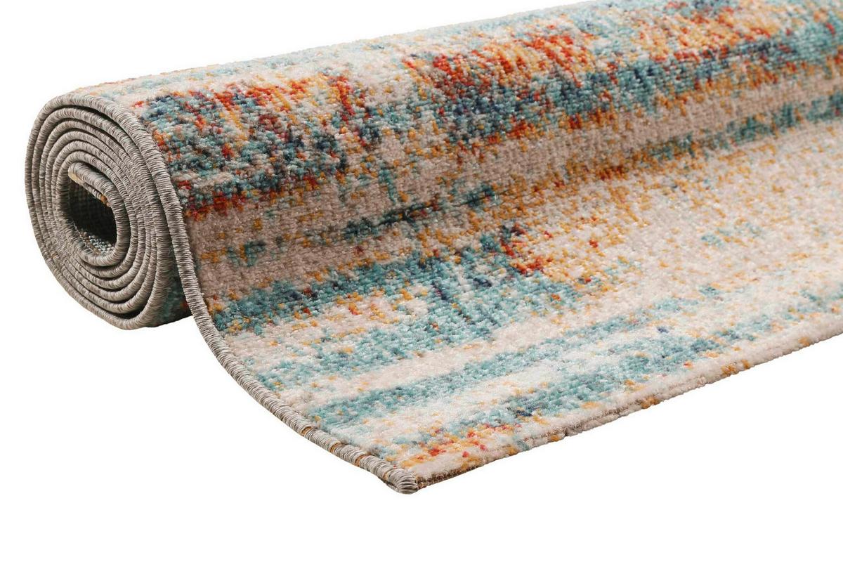 Outdoorteppich Multicolor, Bxl: Ca. 200x290cm - Türkis/Creme, Design, Textil (200/290cm) - Esprit