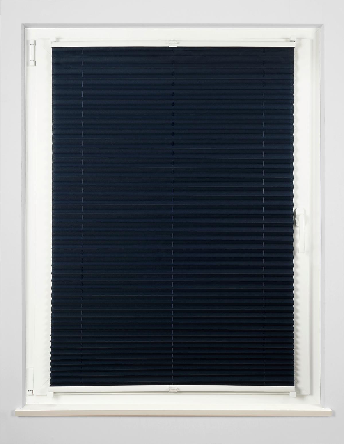 Plissee Free Dunkelblau B: 100 Cm - Dunkelblau, Basics, Textil (100/130cm) - Homeware