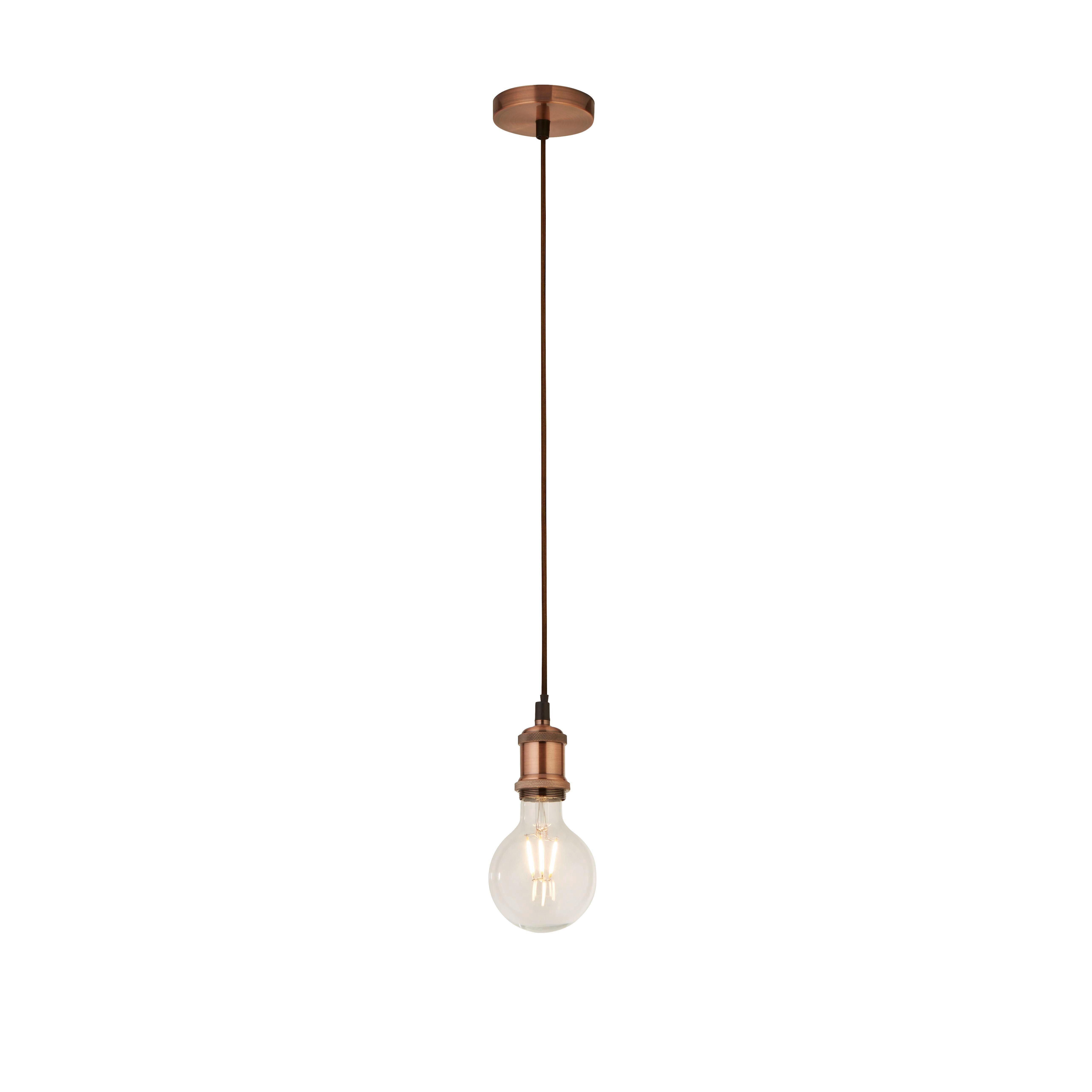 Pendelleuchte 7461cu Suspension - Kupferfarben, KONVENTIONELL, Metall (9,8/300cm)