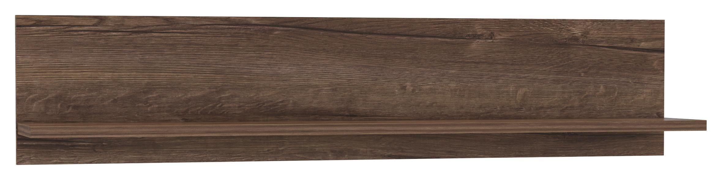 Falipolc Trass - tölgyfa, Konventionell, faalapú anyag (140/29,6/21,9cm)