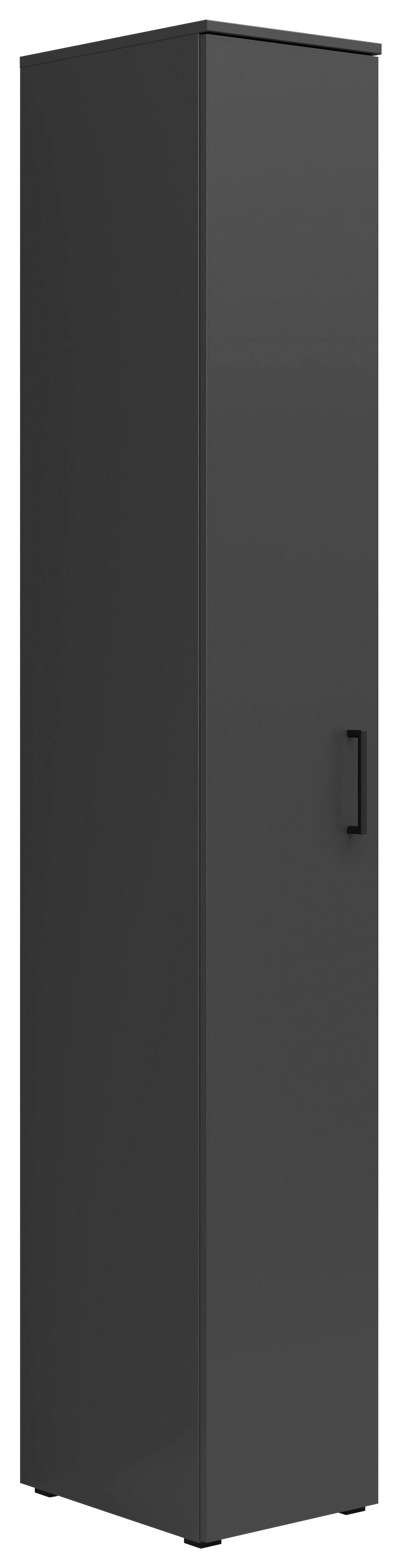 Szekrény Multistauraum - grafitszürke, Modern, faalapú anyag (30/195/40cm) - Carryhome