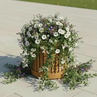 TRUHLÍK NA KVĚTINY MARLO - Moderní (48/44/48cm) - Bessagi Garden