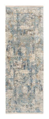 Teppich Läufer Multicolor Avignon 80x250 cm - Blau/Grau, Design, Textil (80/250cm) - Dieter Knoll