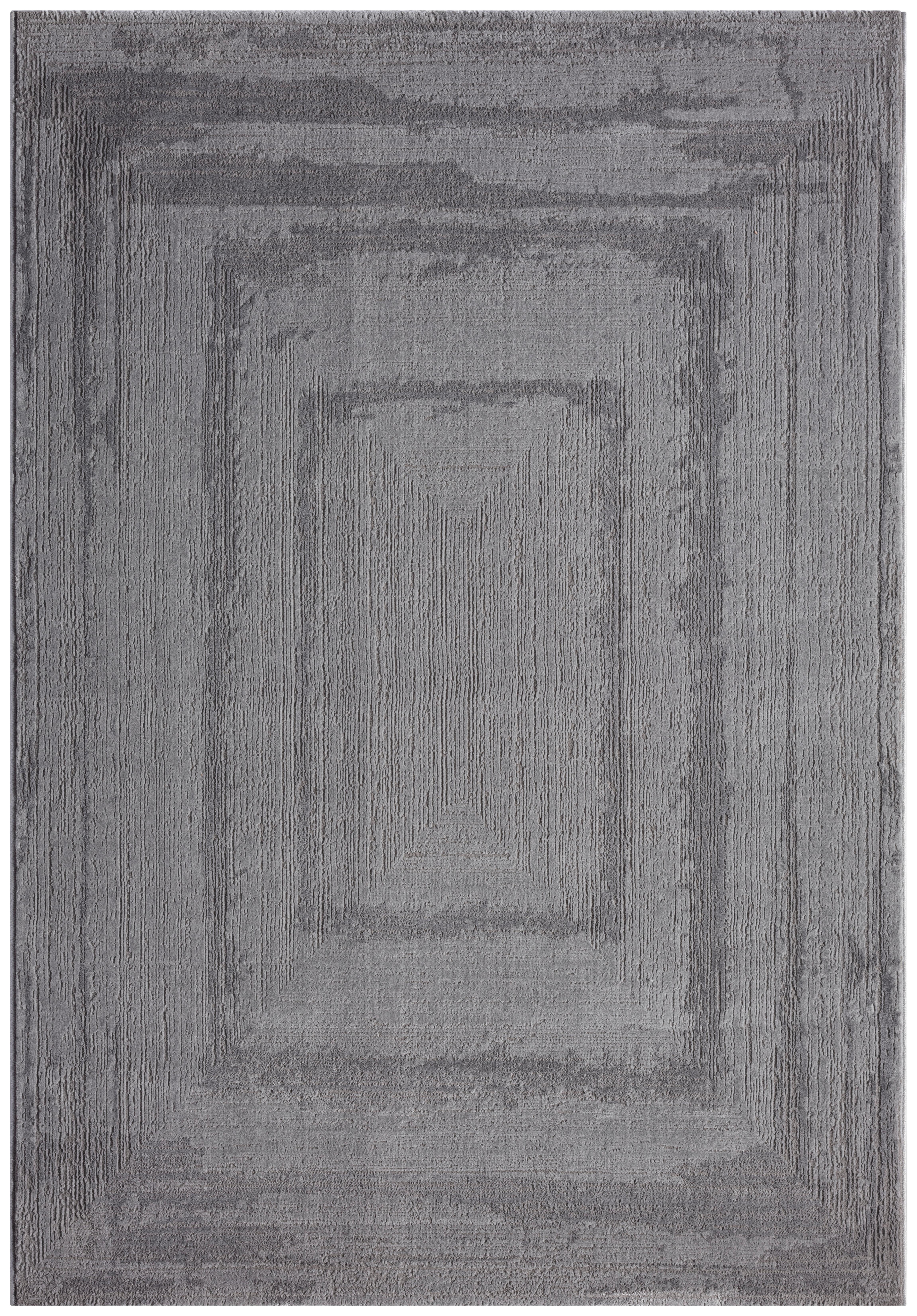 Webteppich Cilian - Grau, MODERN, Textil (80/150cm) - Luca Bessoni