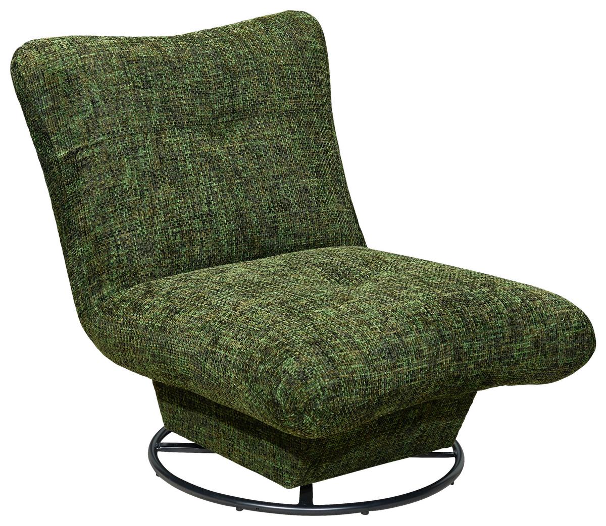 Sessel Maranello Dunkelgrün B: 96 cm - Dunkelgrün/Schwarz, KONVENTIONELL, Textil (96/75/93cm) - MID.YOU