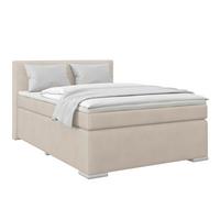 Boxspringbett Mira 1 120x200 - Creme, Basics, Holz/Kunststoff (120/200cm)
