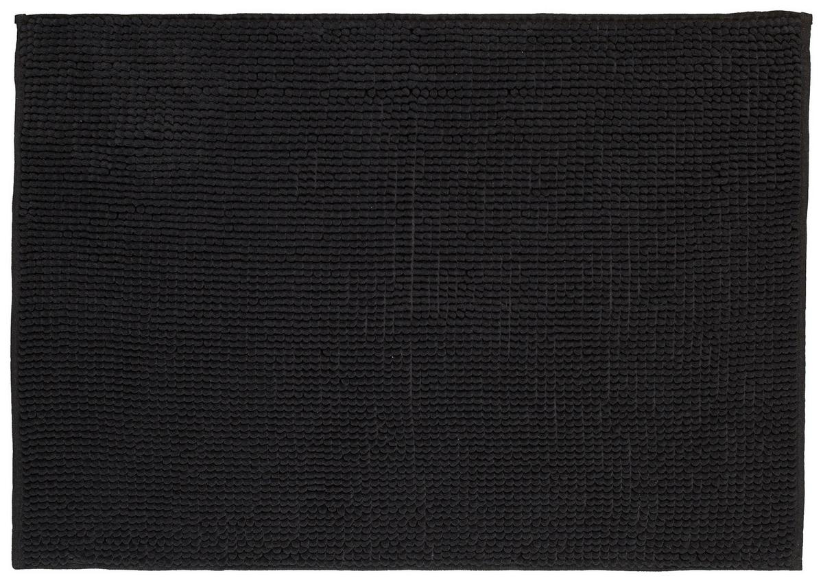 KÚPEĽŇOVÁ PREDLOŽKA Nelly, 60/90cm, čierna - čierna, textil (60/90cm) - Modern Living