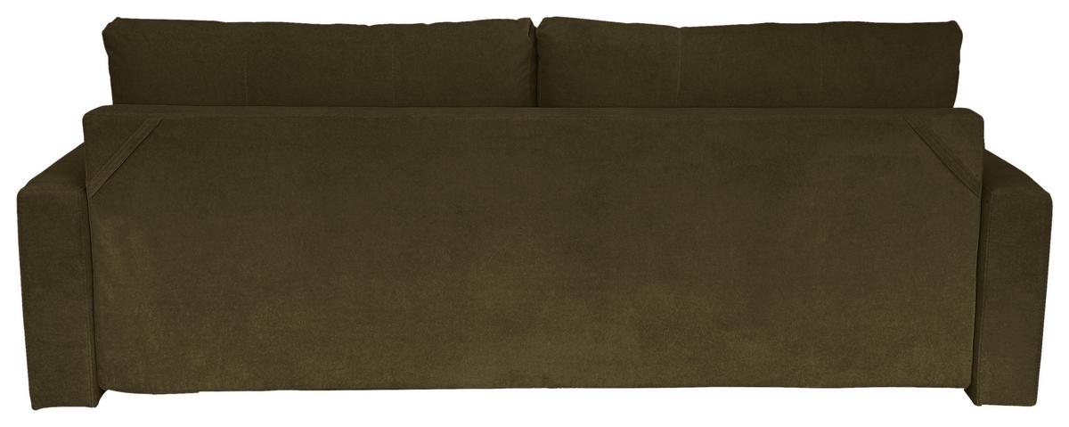 Schlafsofa Mit Bettkasten Torenta Grün B: 220 Cm - Schwarz/Naturfarben, Design, Textil (220/96/98cm) - MID.YOU