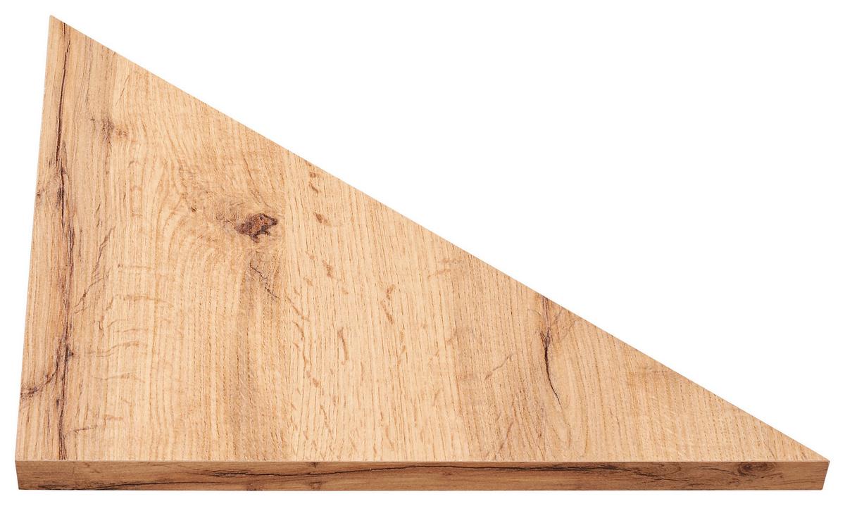 Eckwandboard Skate B:35cm, Wotan Eiche Dekor - Eiche Wotan, MODERN, Holzwerkstoff (35/1,8/35cm)