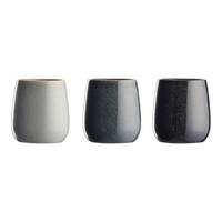 Pohár na zubné kefky MAGNUS - čierna/sivá, Modern, keramika (8/10cm) - Mömax