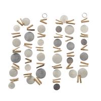 Girlande Nerida L: 180 Cm - Naturfarben/Grau, Basics, Naturmaterialien/Holz (180cm)