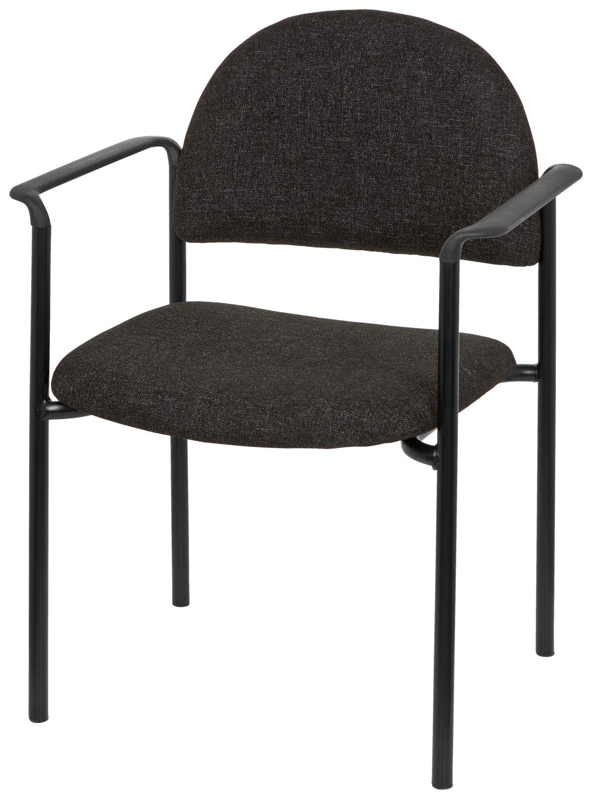 Besucherstuhl Xt 700 Schwarz/dunkelgrau Bis 120 Kg - Dunkelgrau/Schwarz, Basics, Kunststoff/Textil (55/84/42cm) - MID.YOU