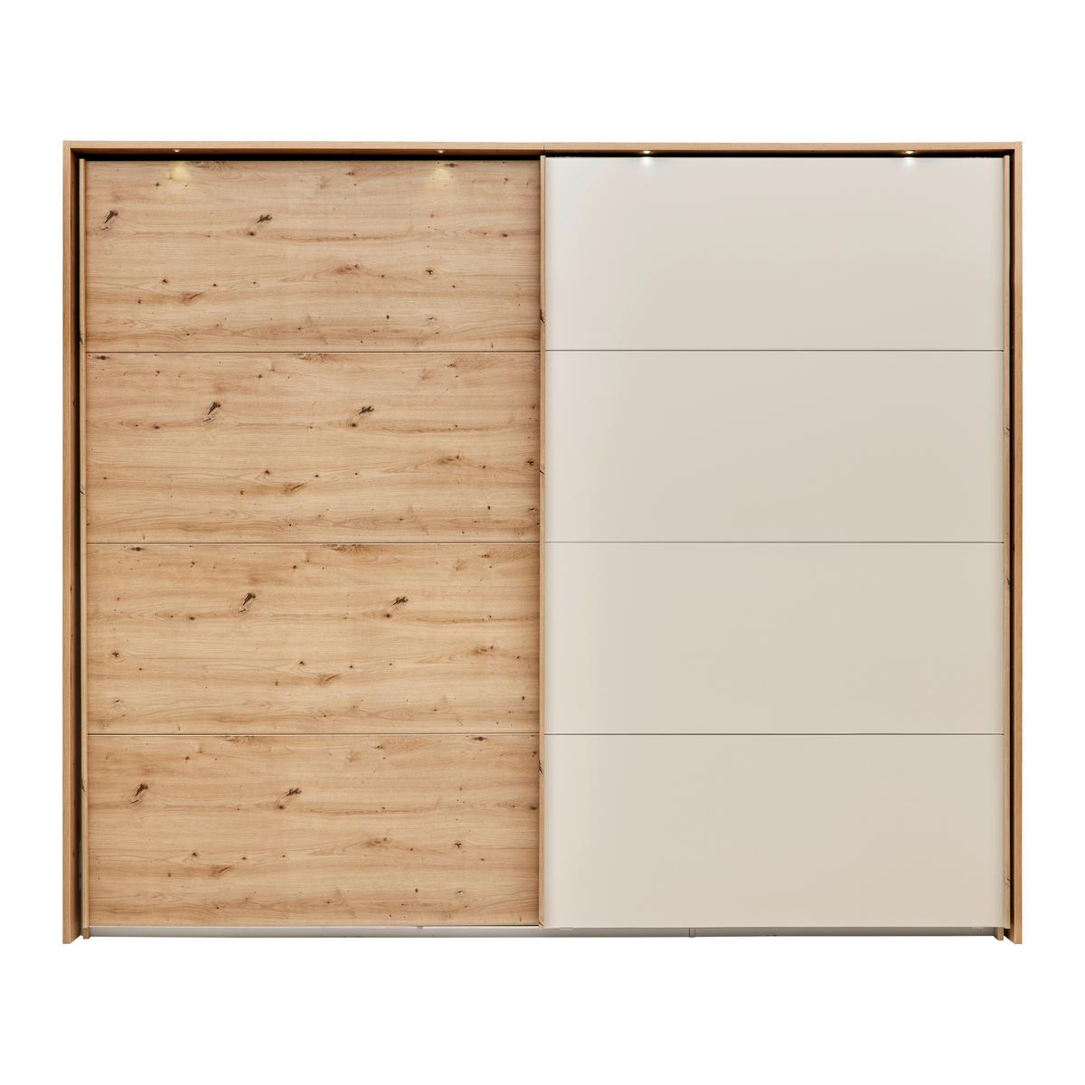 Šatní skříň QUADRA - dub artisan, Konvenční, kov/kompozitní dřevo (271/229/57cm) - Mömax