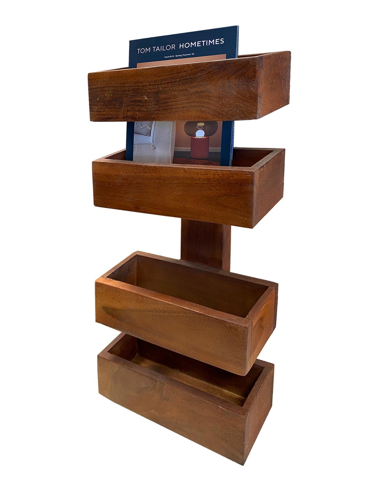 Wandregal Naturfarben B: 30 cm - Naturfarben, Design, Holz (30/72/9cm) - Livetastic