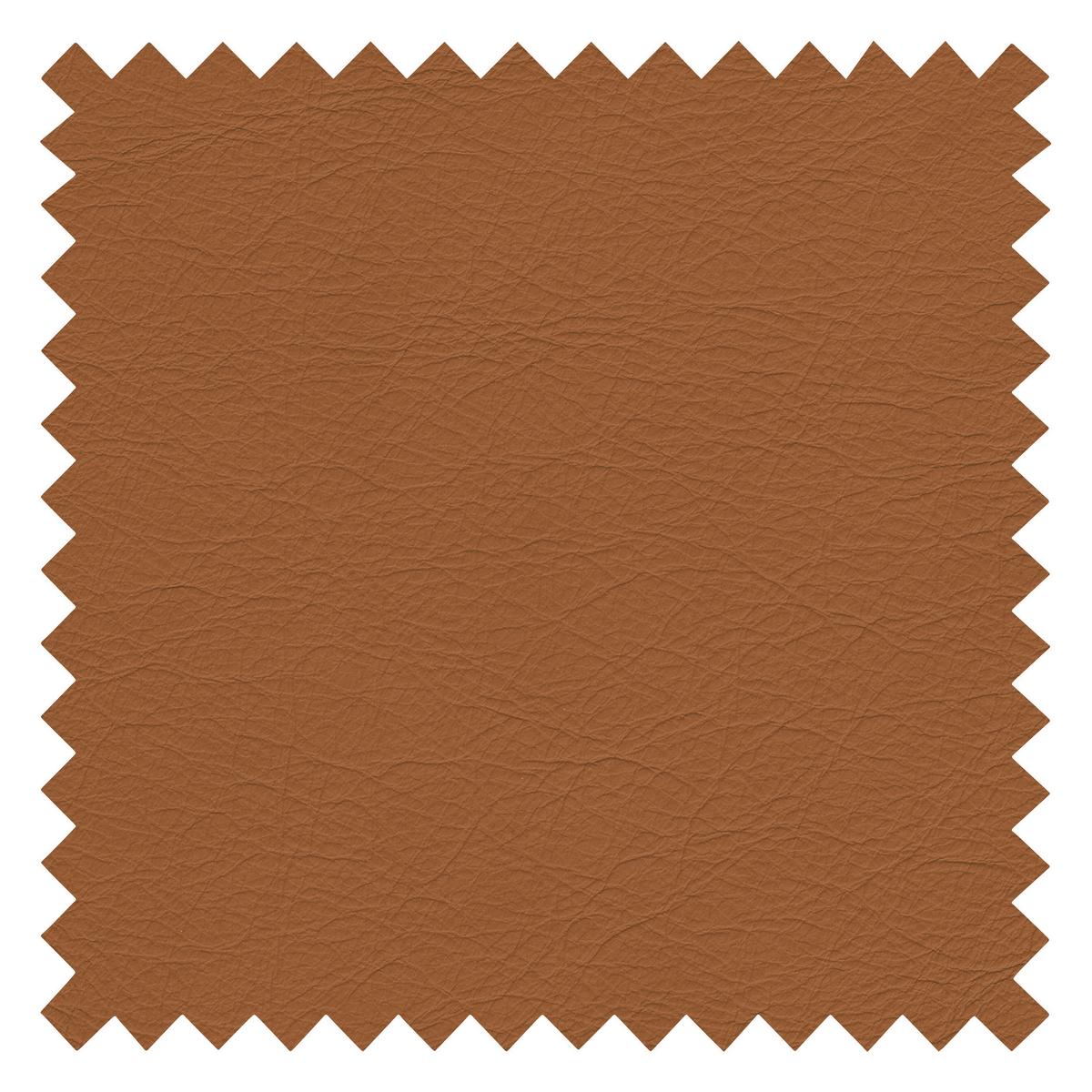 Ecksofa Spring, Cognac S: 273x250 cm - Cognac/Schwarz, Design, Leder (273/250cm) - Livetastic