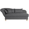 Recamiere Selma Graphit Links Mit Bettkasten+schlaffunktion - Buchefarben/Graphitfarben, Design, Textil (190/88/82cm) - Max Winzer