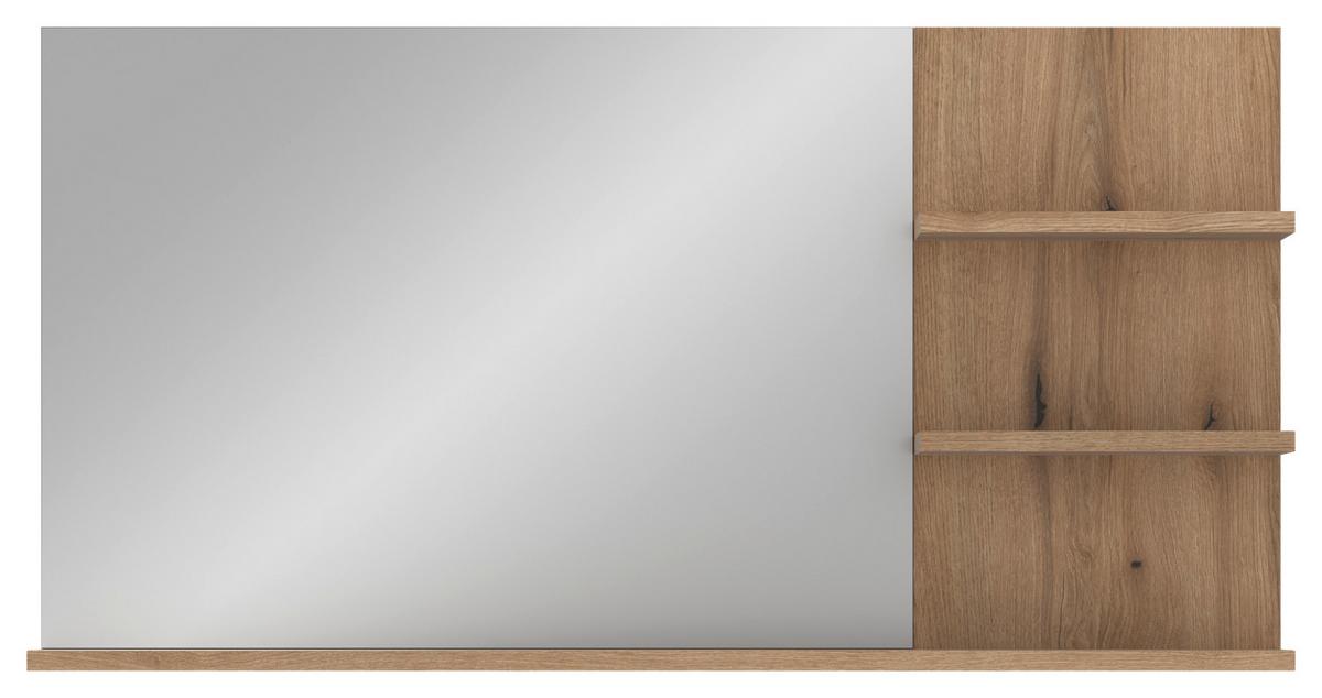 Badezimmerspiegel Cotia Cotll 2 - Eichefarben/Anthrazit, MODERN, Glas/Holzwerkstoff (135/70/20cm) - James Wood
