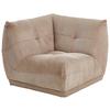 Modul Sofa Giselle Ecke B: 105 cm Cord Taupe - Taupe, Trend, Textil (105/80/105cm) - Livetastic