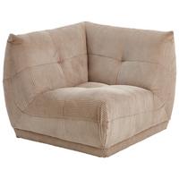 Modul Sofa Giselle Ecke B: 105 cm Cord Taupe - Taupe, Trend, Textil (105/80/105cm) - Livetastic