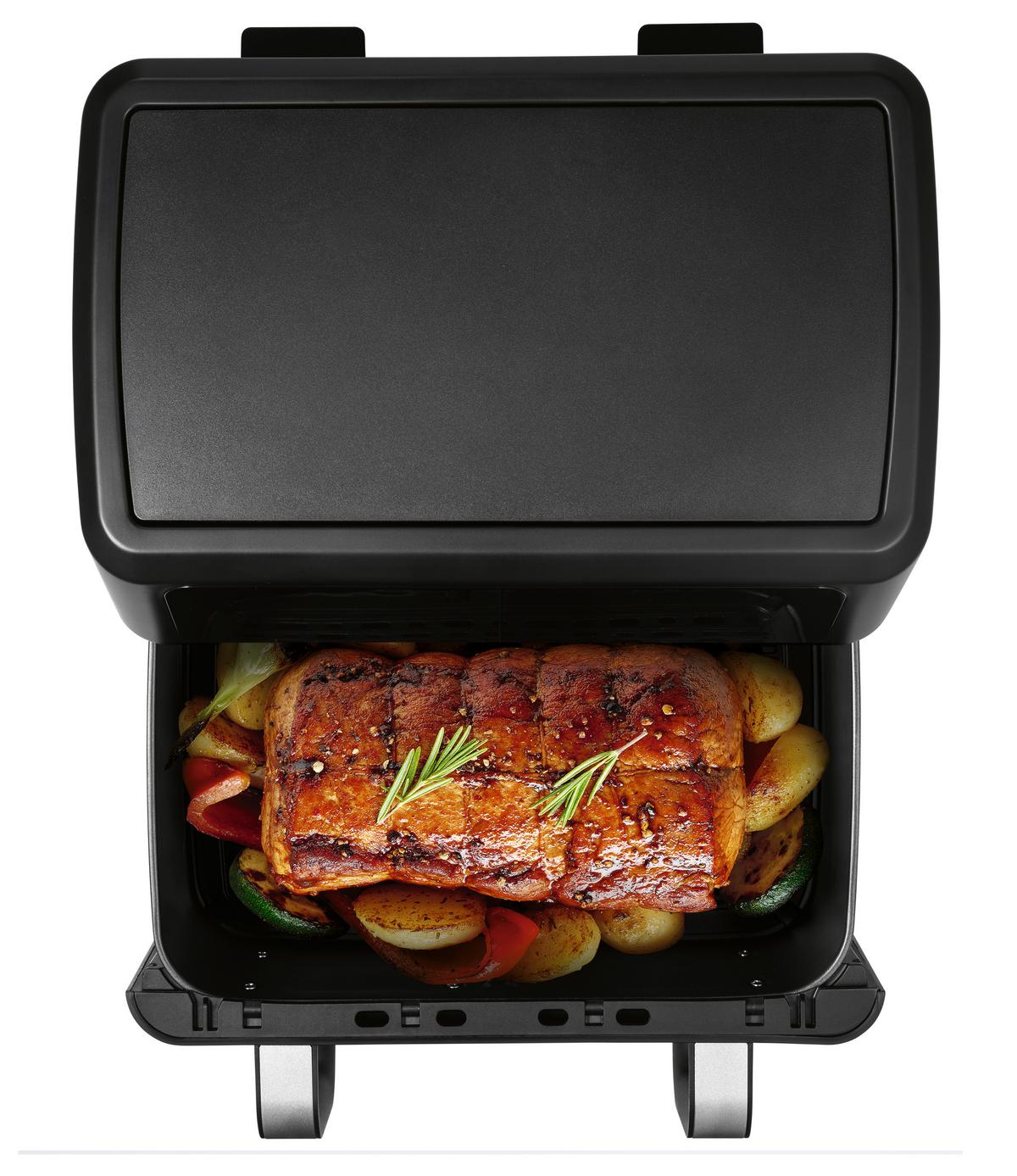 Heißluftfritteuse 16584 Gourmetmaxx - Edelstahlfarben/Schwarz, Basics, Kunststoff/Metall (40,5/35,4/29cm)