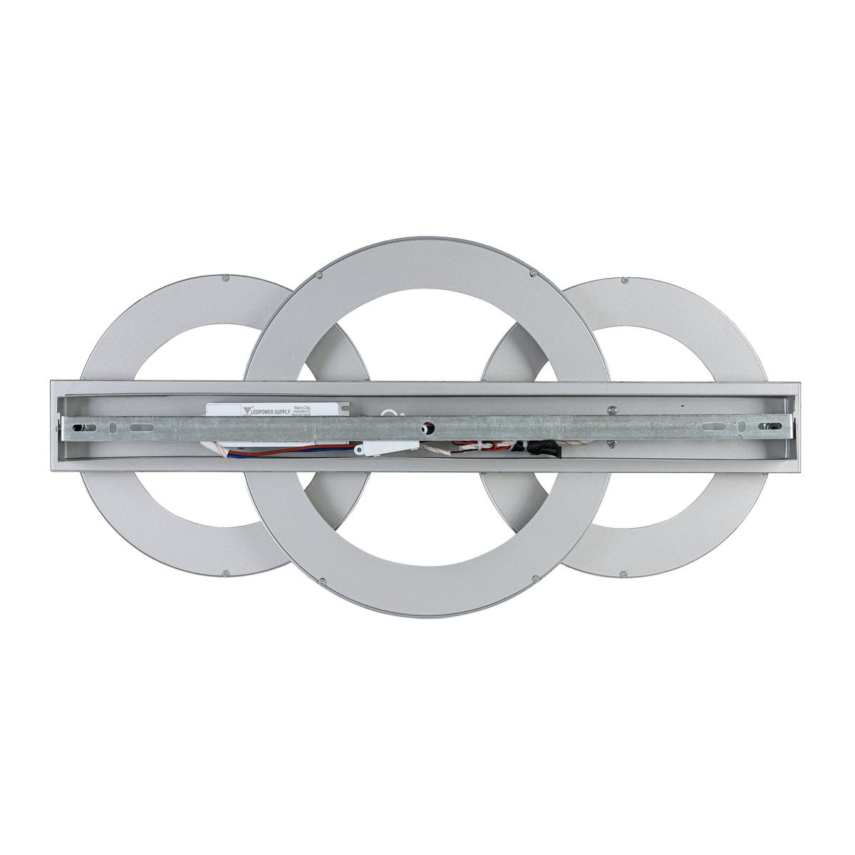 LED-DECKENLEUCHTE CILIA - Chromfarben/Silberfarben, Basics, Kunststoff/Metall (58,5/30,4/8cm) - Luca Bessoni
