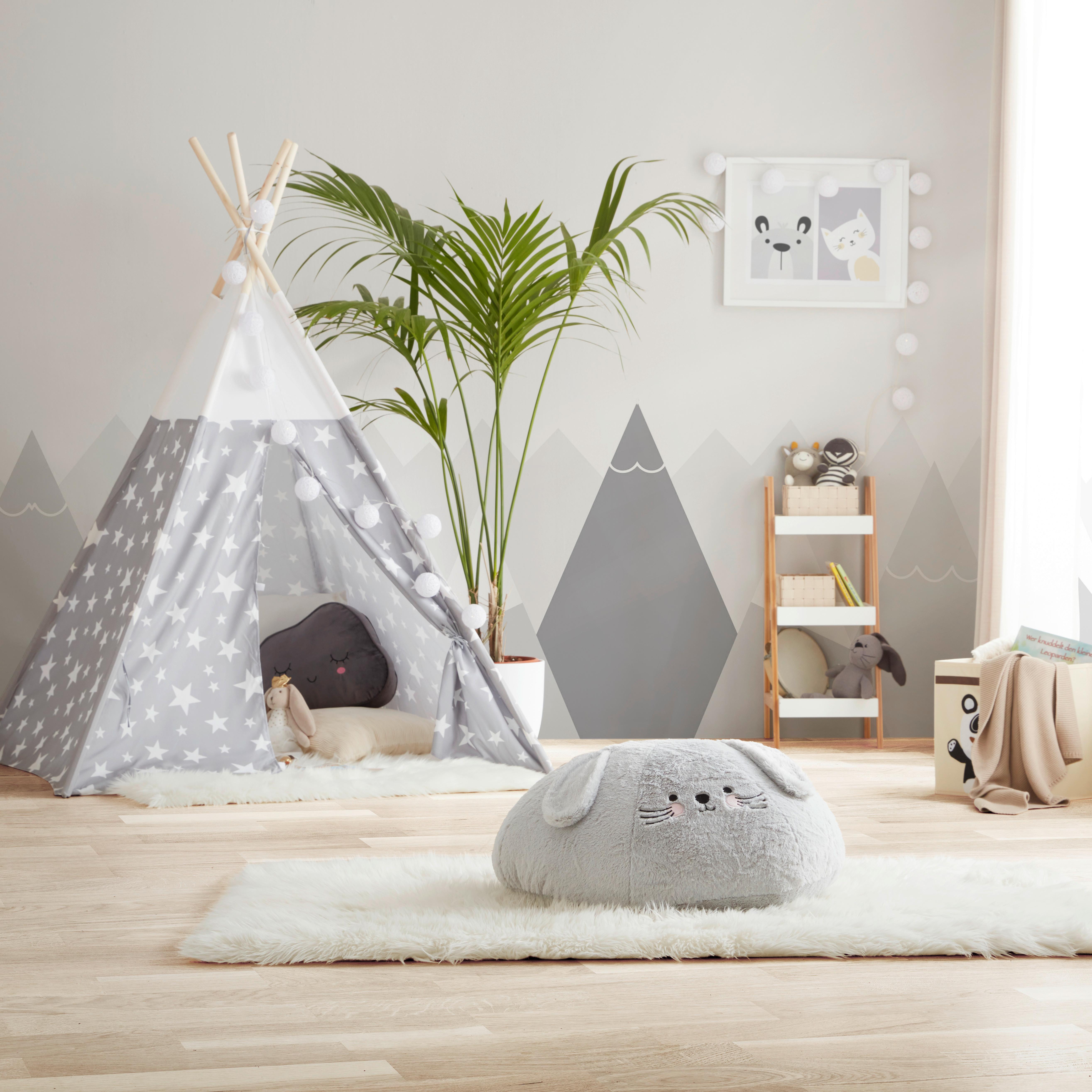 SEDACÍ PODUŠKA SNUGGLE -TREND- - šedá, Moderní, textil (56/26/56cm) - Premium Living
