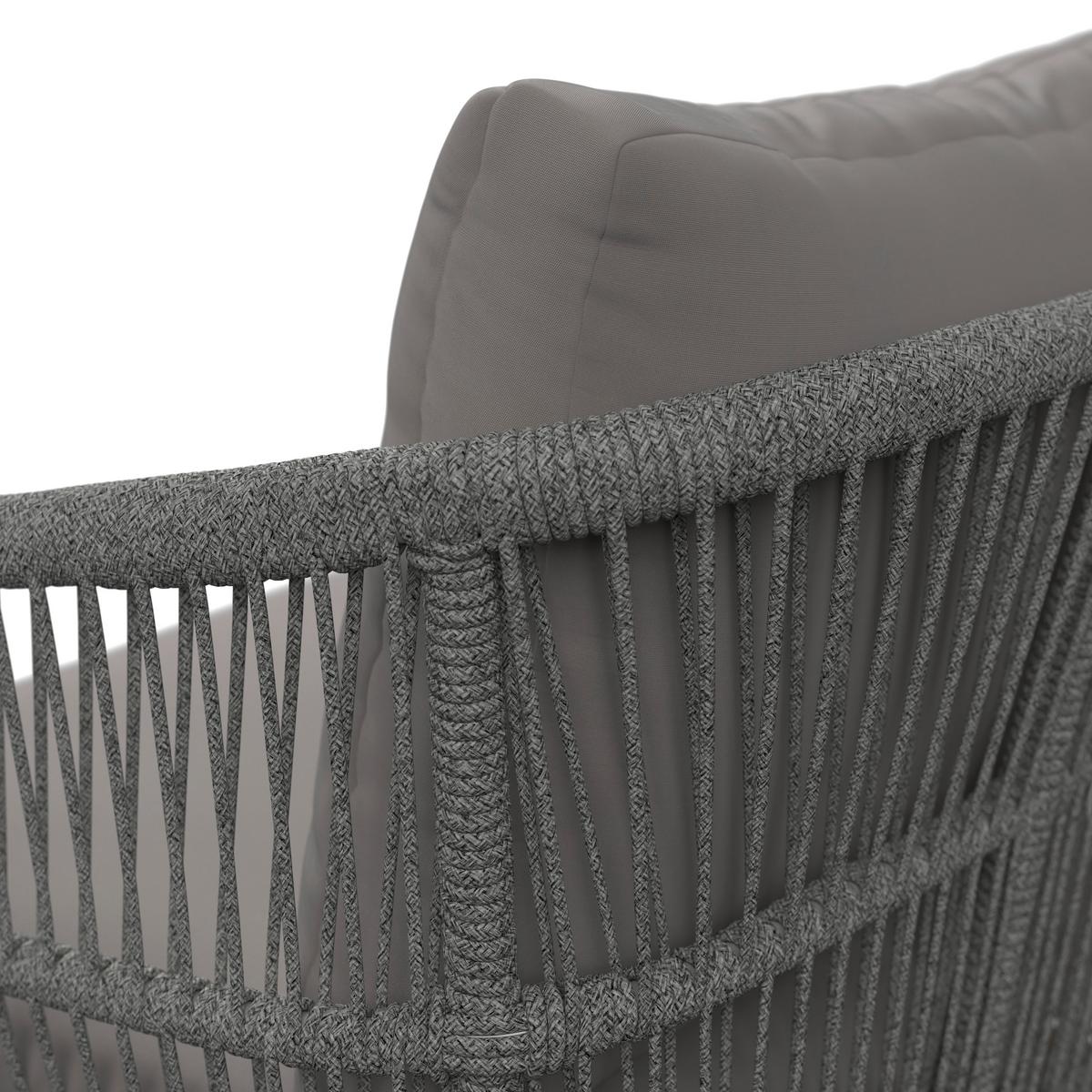 Loungegarnitur Geo - Grau/Akaziefarben, MODERN, Holz (90/43/55cm) - Beldano