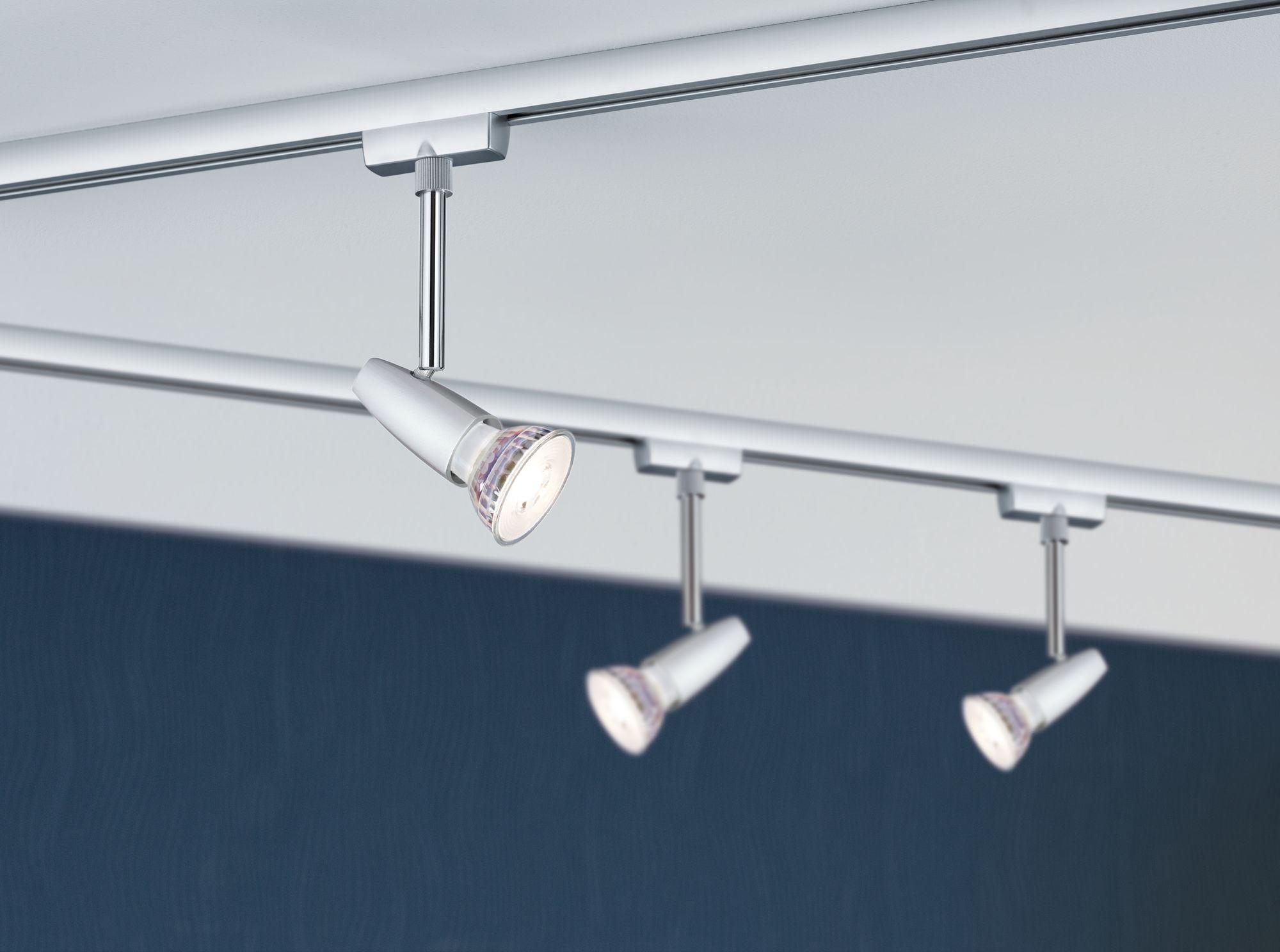 Schienensystem Urail Strahler 95461 Schwenkbarer Spotkopf - Chromfarben, Design, Metall (6,8/13,8/3,5cm) - Paulmann