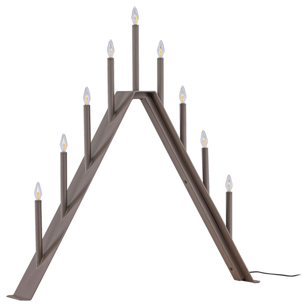 Weihnachtspyramide Are - Braun, Basics, Metall (64/64/9cm) - P & B