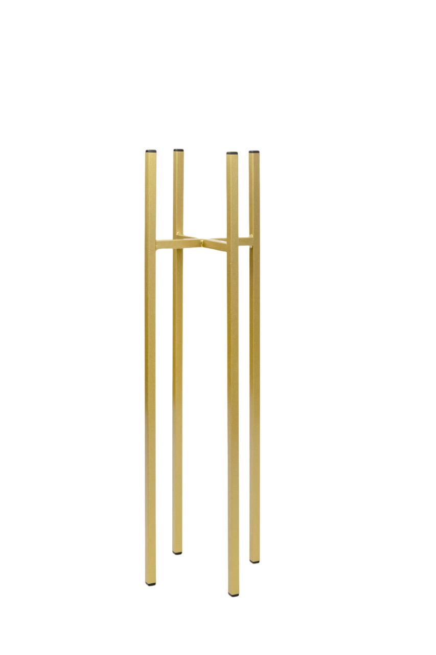 Blumenständer Aluminium Gold- Farben Bxhxt: 22x90x22 Cm