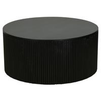 Couchtisch Owen Schwarz D: 80 cm - Schwarz, Design, Holz (80/36/80cm) - MID.YOU