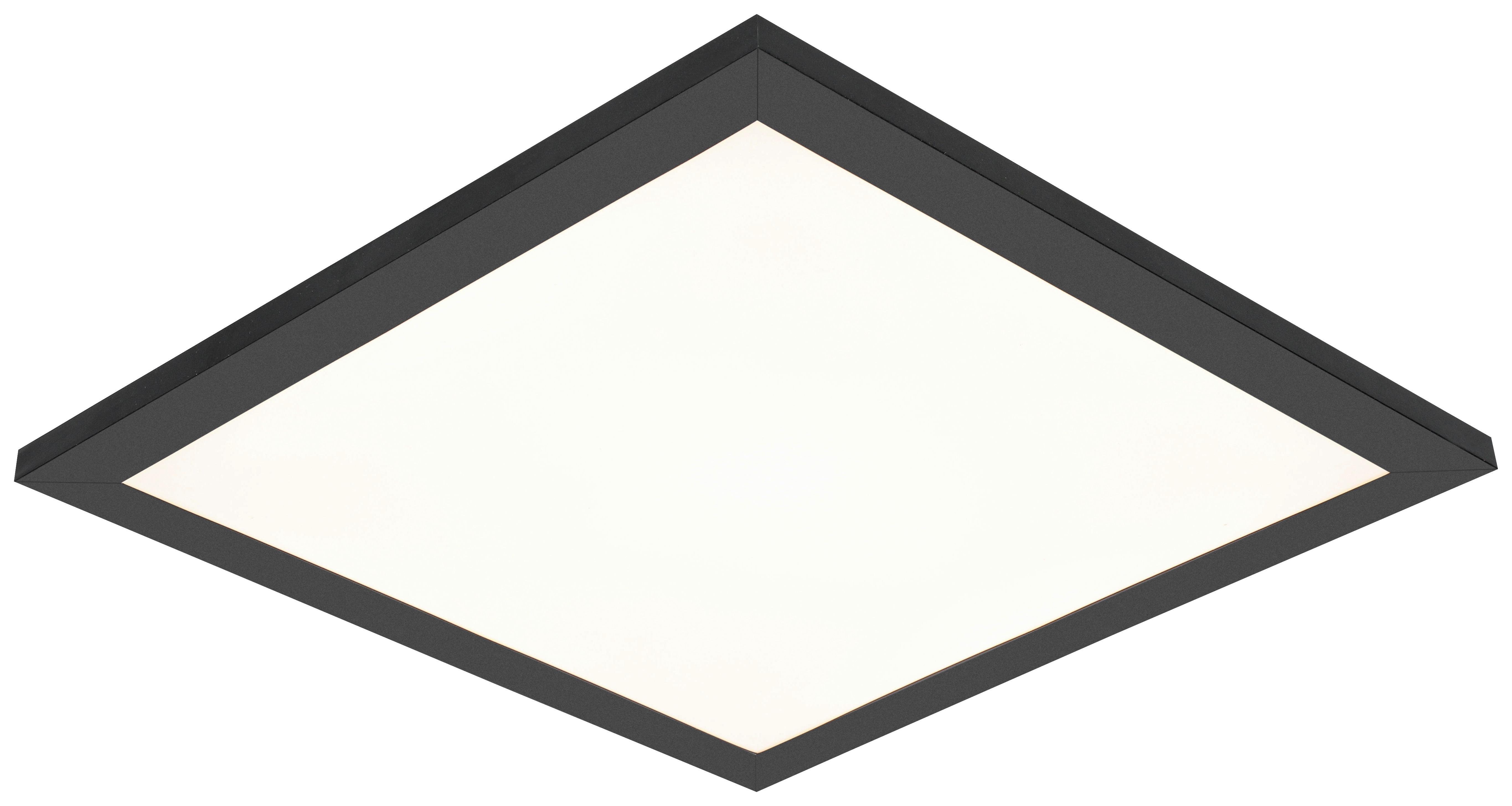 STROPNÉ LED SVIETIDLO JUO - čierna/biela, Modern, kov/plast (30/30/5,5cm) - Mömax