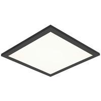 STROPNÉ LED SVIETIDLO JUO - čierna/biela, Modern, kov/plast (30/30/5,5cm) - Mömax