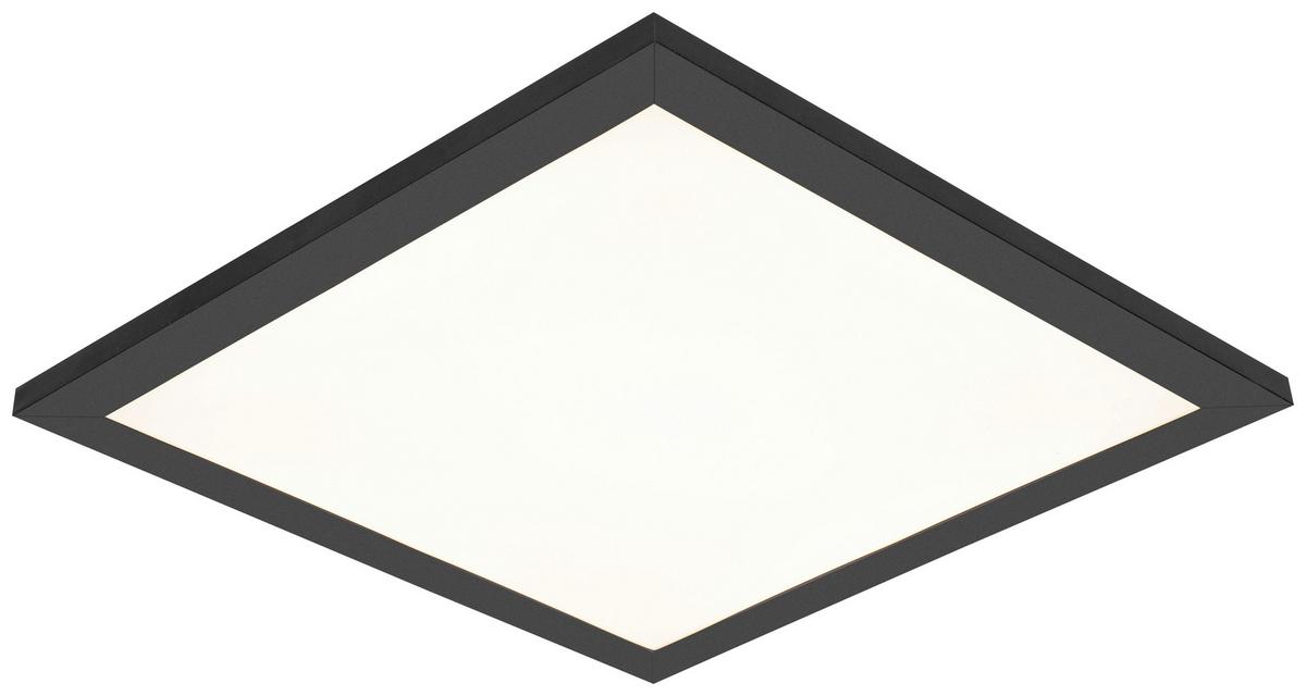 STROPNÉ LED SVIETIDLO JUO - čierna/biela, Modern, kov/plast (30/30/5,5cm) - Mömax
