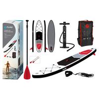 Stand Up Paddle Aufblasbar Pure Grau/Rot/Schwarz/Weiß - Rot/Schwarz, Basics, Kunststoff (320/76/15cm) - Homezone