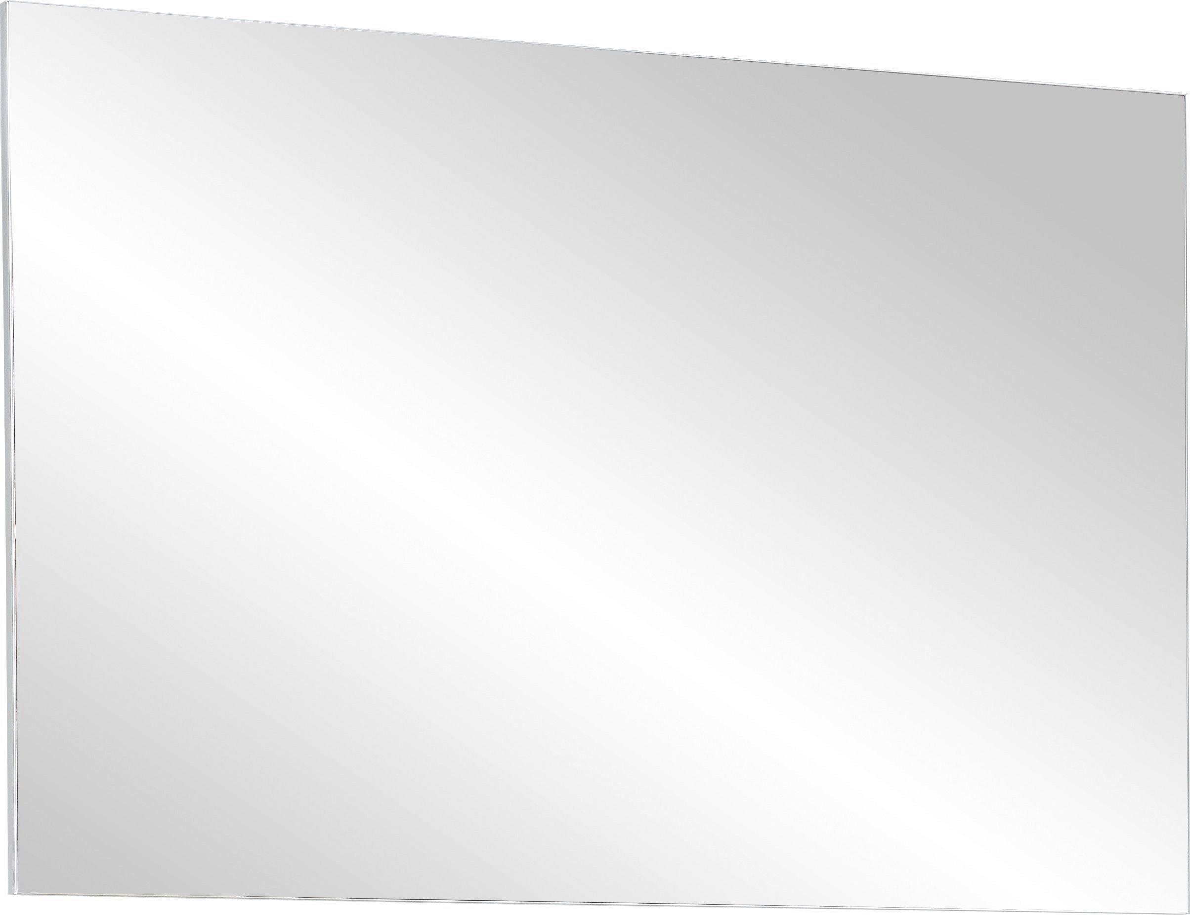 Wandspiegel Gw-topix Eckig 87x60 Cm Ohne Rahmen - Weiß, MODERN, Glas/Holzwerkstoff (87/60/3cm) - Germania