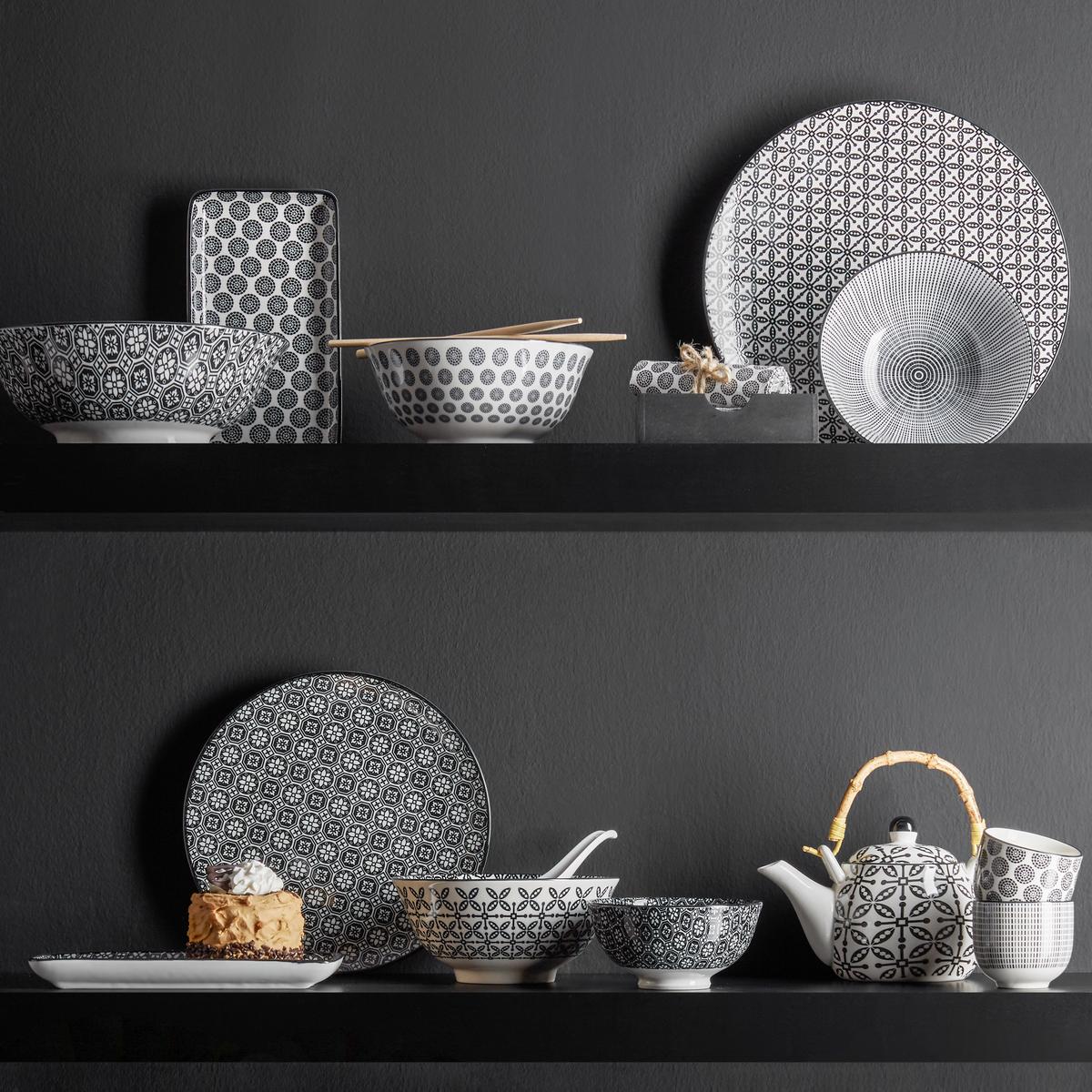 MISKA NA CEREÁLIE Shiva - čierna/biela, Lifestyle, keramika (15,5/7,5cm) - Modern Living