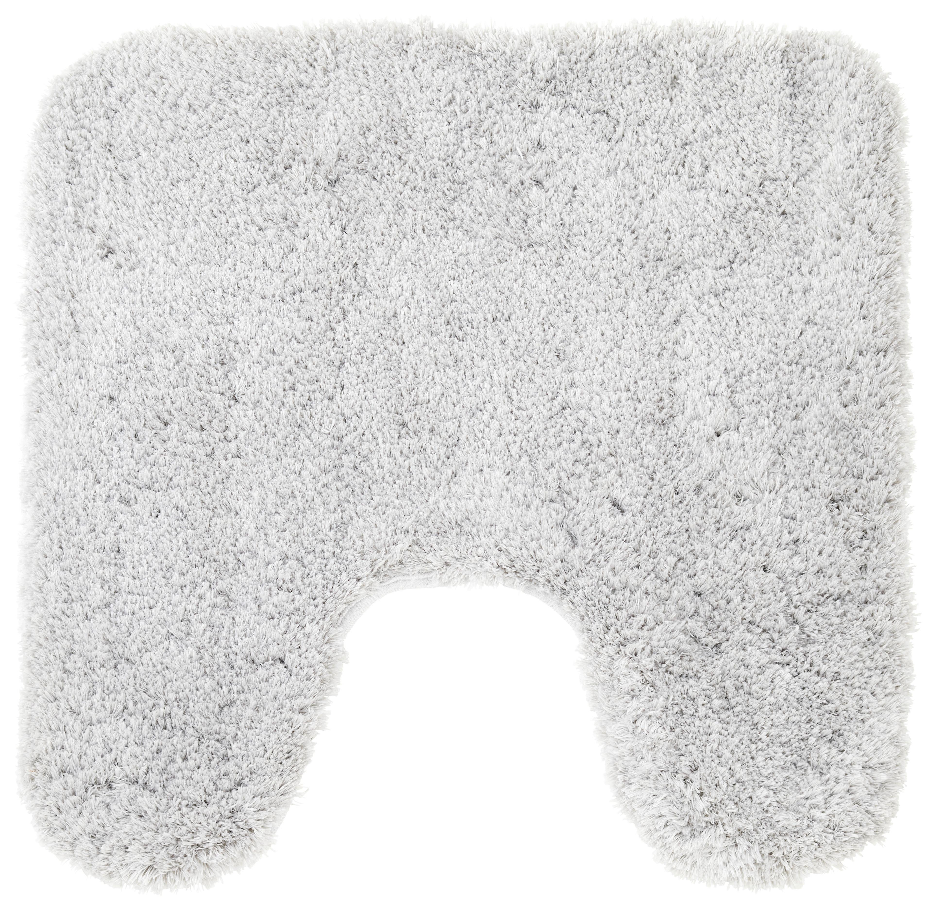 WC předložka Chris, 50/50cm, stříbrná - šedá, textil (50/50cm) - Premium Living