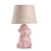 Kindertischleuchte Pink D: 17 cm 6w - Pink, Trend, Keramik/Textil (17/28cm)