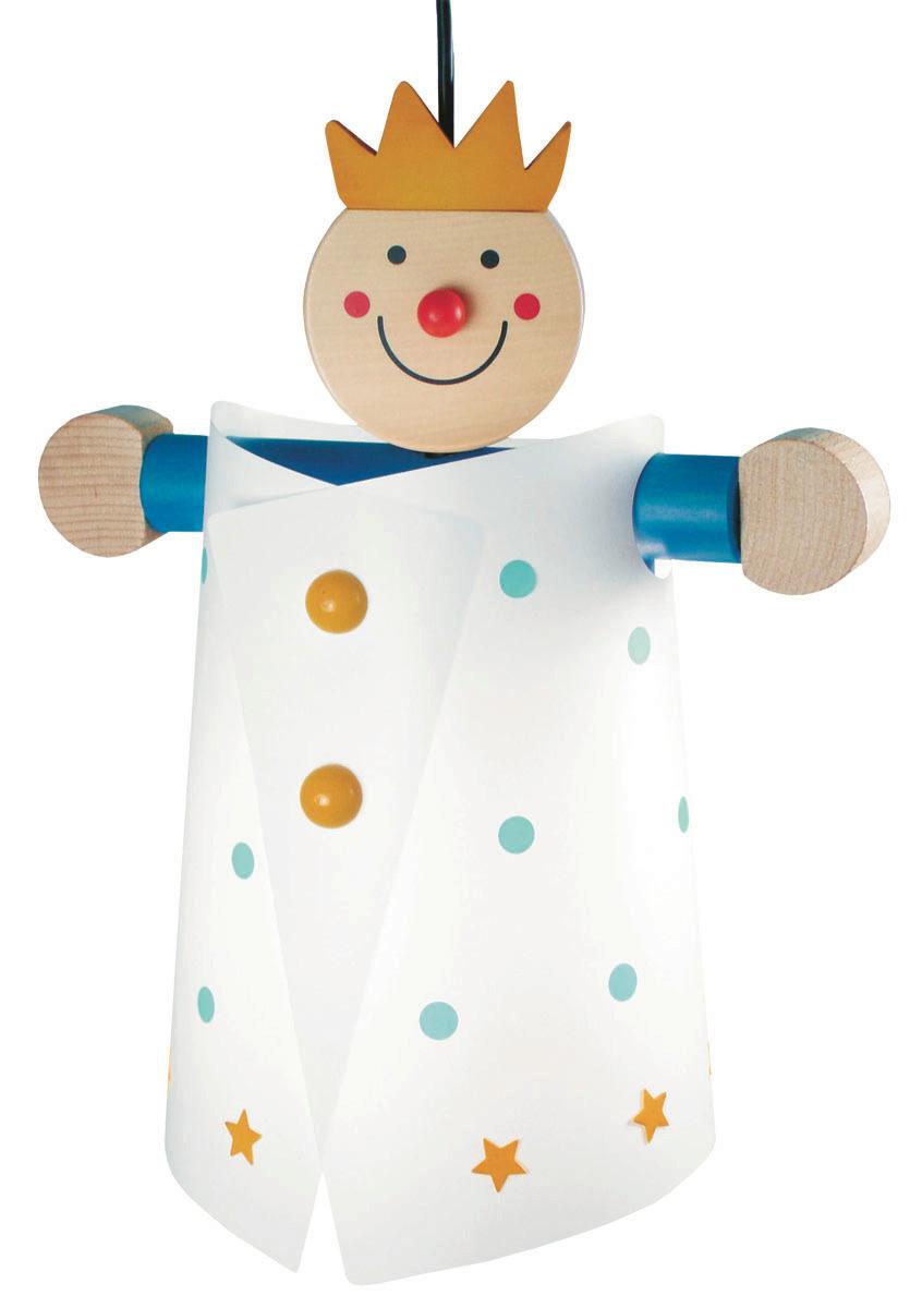 Kinderhängeleuchte 192 Prinz - Multicolor, Basics, Holz/Kunststoff (30/20/40cm) - Niermann