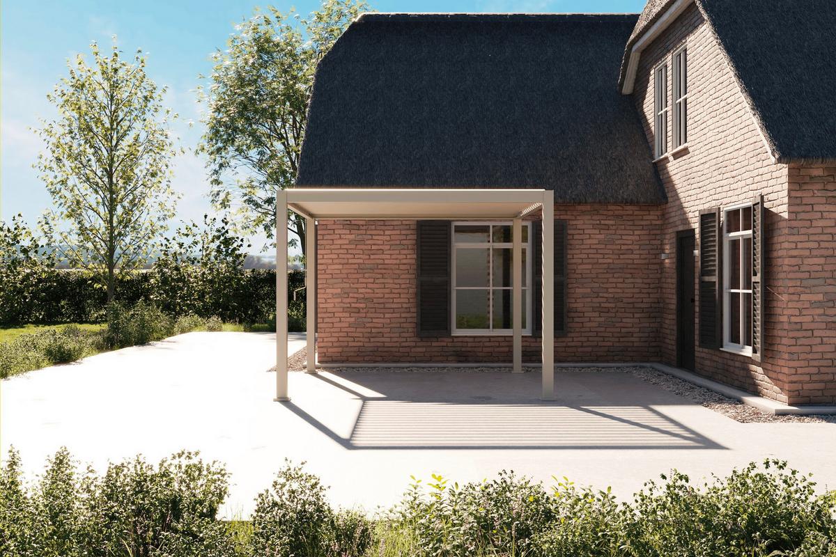 Pergola Deluxe 3x3 M - Grau, LIFESTYLE, Metall (300/250/300cm) - Gardenson