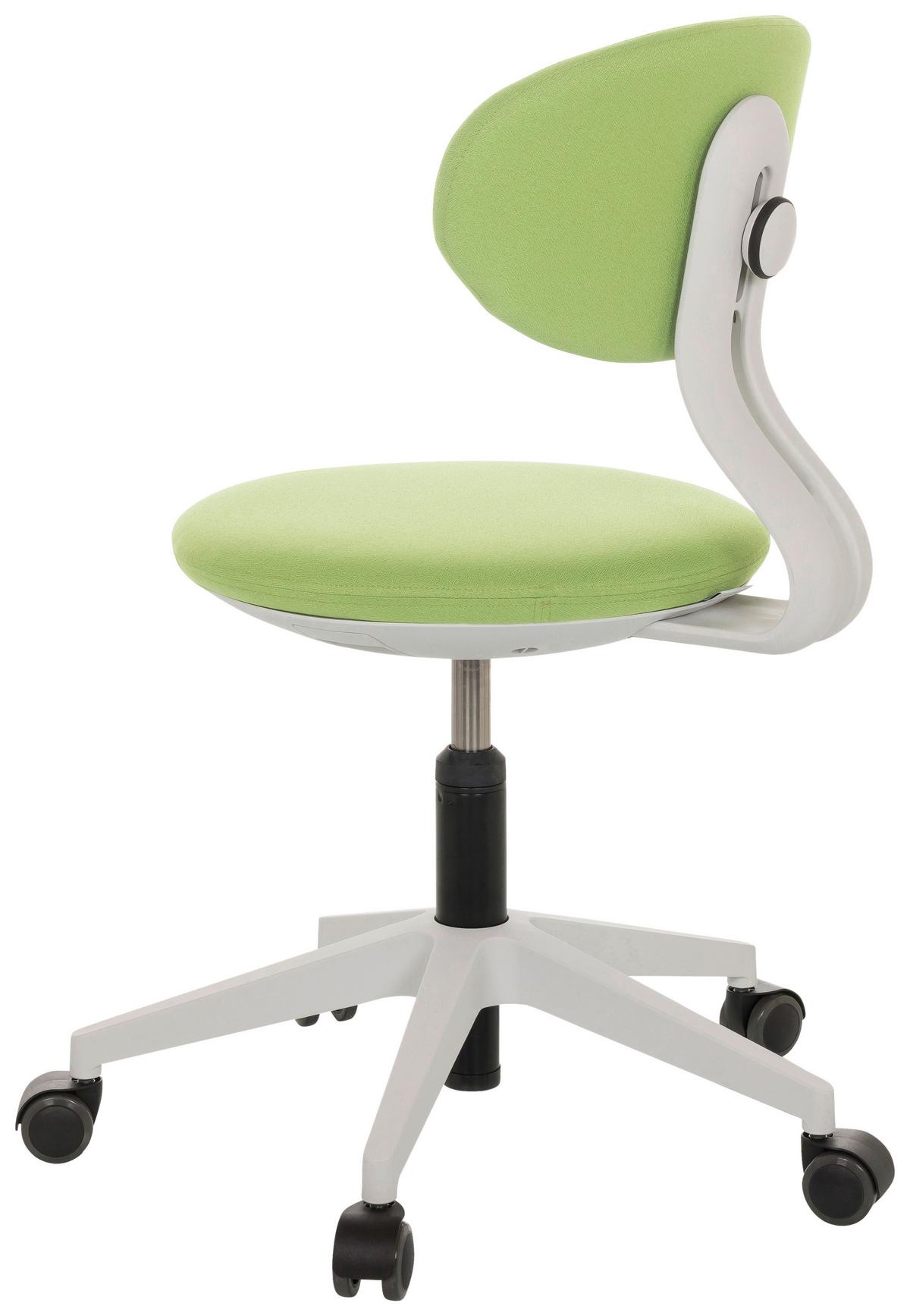 Jugenddrehstuhl Minimovo - Weiß/Grau, Basics, Kunststoff/Textil (42/66-87/52cm) - MID.YOU