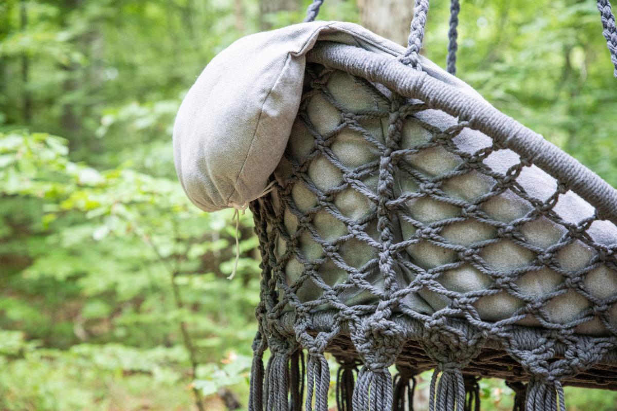 Hängesessel Hamtic Mit Sitz- Und Rückenkissen - Grau, KONVENTIONELL, Textil (80/90/60cm) - Gardenson