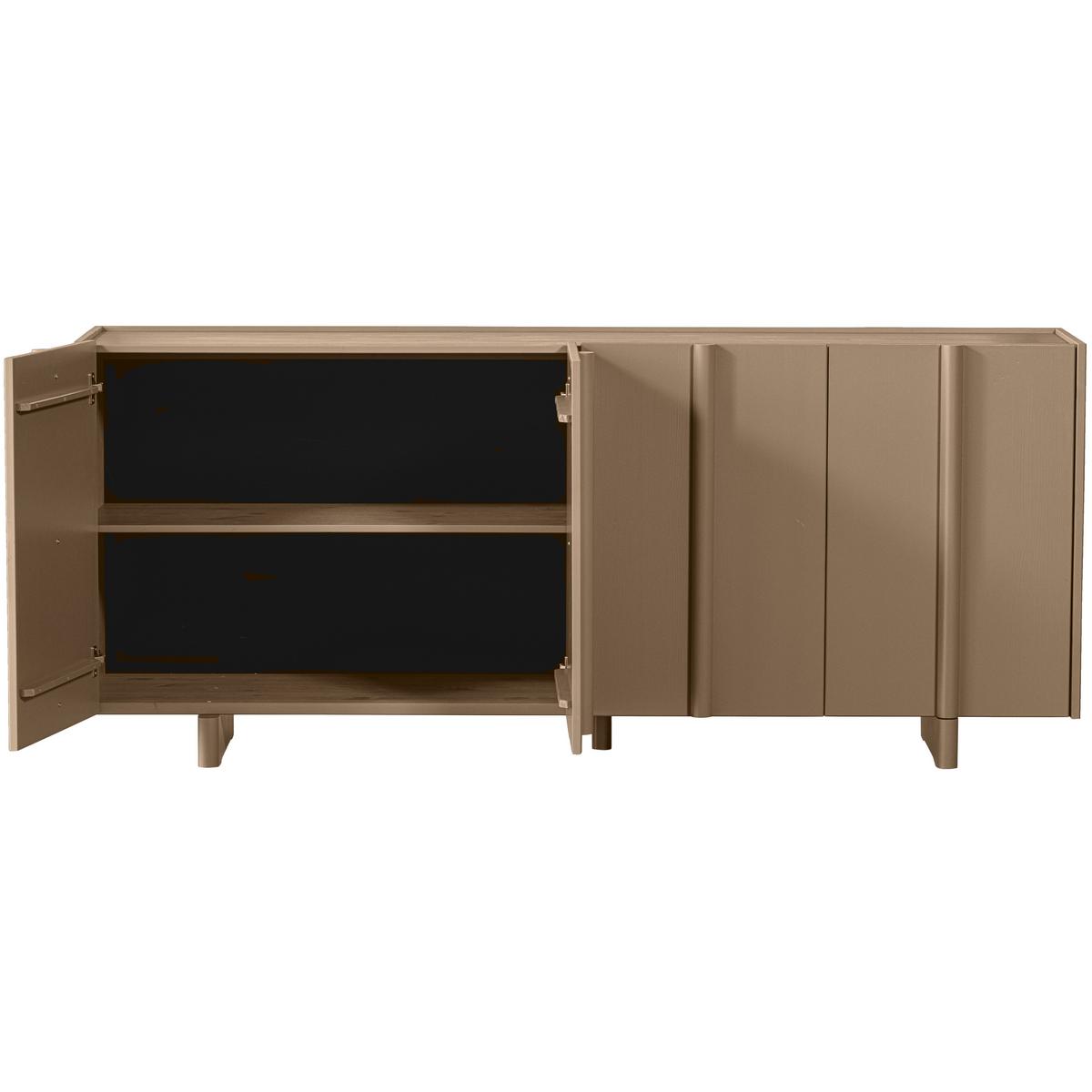 Sideboard Basu Schlammfarben B: 200 Cm - Schlammfarben, Design, Holz (200/85/46cm) - Livetastic