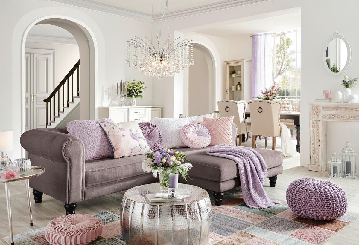 Ecksofa Jonte Schlammfarben S: 260x160 cm - Schlammfarben/Dunkelbraun, Design, Textil (260/160cm) - MID.YOU